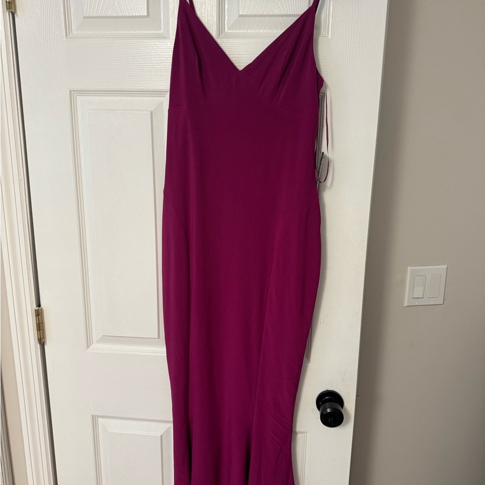 Express Pink Slip Maxi Dress Sleeveless V-Neck